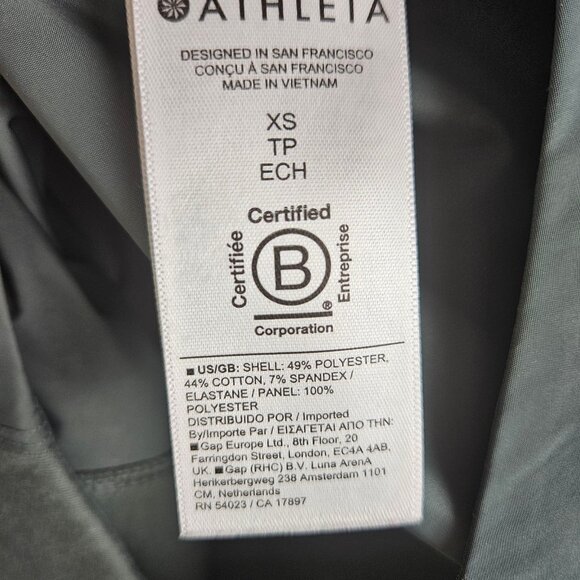 Athleta Triumph Hybrid Crewneck Pullover Sweatshirt Bali Green Size XSmall - Picture 5 of 9